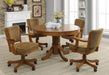 Mitchell Upholstered Game Chair Olive-brown and Amber - National Warehouse Furniture (Buffalo, NY)