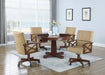 Marietta Round Wooden Game Table Tobacco - National Warehouse Furniture (Buffalo, NY)