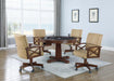 Marietta Round Wooden Game Table Tobacco - National Warehouse Furniture (Buffalo, NY)
