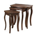 Daphne 3-piece Curved Leg Nesting Tables Warm Brown - National Warehouse Furniture (Buffalo, NY)