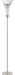 Archie Floor Lamp with Frosted Ribbed Shade Brushed Steel - National Warehouse Furniture (Buffalo, NY)
