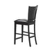 Jaden Upholstered Counter Height Stools Black and Espresso (Set of 2) - National Warehouse Furniture (Buffalo, NY)