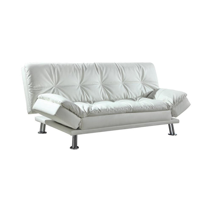 Dilleston Tufted Back Upholstered Sofa Bed Grey - National Warehouse Furniture (Buffalo, NY)