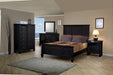 Sandy Beach Door Chest with Concealed Storage Black - National Warehouse Furniture (Buffalo, NY)