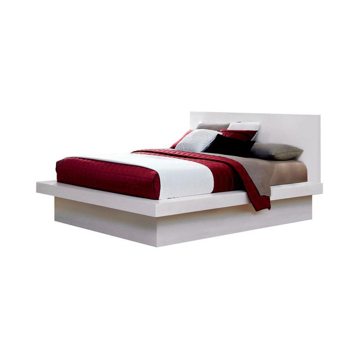 Jessica California King, E.king, & Queen Bed with Storage Headboard Cappuccino - National Warehouse Furniture (Buffalo, NY)