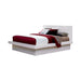 Jessica Eastern King Platform Bed with Rail Seating White - National Warehouse Furniture (Buffalo, NY)
