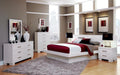 Jessica Eastern King Platform Bed with Rail Seating White - National Warehouse Furniture (Buffalo, NY)