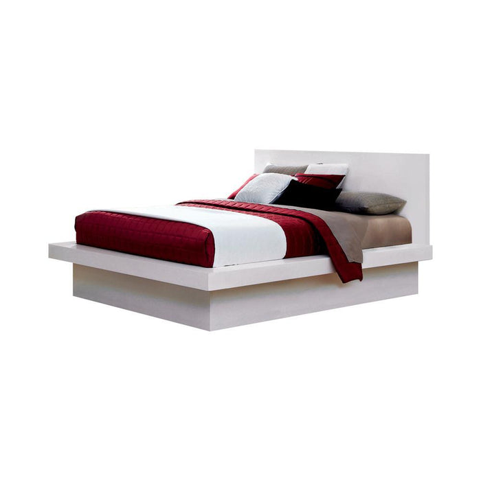 Jessica California King, E.king, & Queen Bed with Storage Headboard Cappuccino - National Warehouse Furniture (Buffalo, NY)