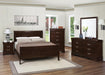 Louis Philippe Eastern King & Queen Panel Sleigh Bed Cappuccino - National Warehouse Furniture (Buffalo, NY)