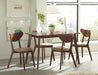 Kersey Dining Side Chairs with Curved Backs Beige and Chestnut (Set of 2) - National Warehouse Furniture (Buffalo, NY)