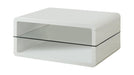 Elana Rectangle 2-shelf Coffee Table Glossy White - National Warehouse Furniture (Buffalo, NY)