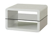 Elana Square 2-shelf End Table Glossy White - National Warehouse Furniture (Buffalo, NY)