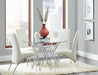 Bishop Upholstered Side Chairs White and Chrome (Set of 2) - National Warehouse Furniture (Buffalo, NY)