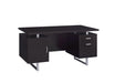 Lawtey Rectangular Storage Office Desk Cappuccino - National Warehouse Furniture (Buffalo, NY)