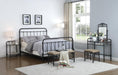 Livingston Queen Panel Metal Bed Dark Bronze - National Warehouse Furniture (Buffalo, NY)