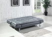 Dilleston Tufted Back Upholstered Sofa Bed Grey - National Warehouse Furniture (Buffalo, NY)