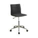 Chryses Adjustable Height Office Chair Black and Chrome - National Warehouse Furniture (Buffalo, NY)