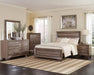 Kauffman California King, E.king, & Queen Panel Bed Washed Taupe - National Warehouse Furniture (Buffalo, NY)