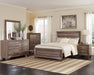 Kauffman California King, E.king, & Queen Panel Bed Washed Taupe - National Warehouse Furniture (Buffalo, NY)