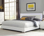 Felicity Eastern King Panel Bed with LED Lighting Glossy White - National Warehouse Furniture (Buffalo, NY)