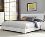 Felicity Queen Panel Bed with LED Lighting Glossy White - National Warehouse Furniture (Buffalo, NY)