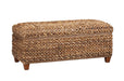 Laughton Hand-Woven Banana Leaf Storage Trunk Amber - National Warehouse Furniture (Buffalo, NY)