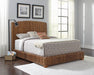 Laughton Hand-Woven Banana Leaf California King, E.King, & Queen Bed Amber - National Warehouse Furniture (Buffalo, NY)