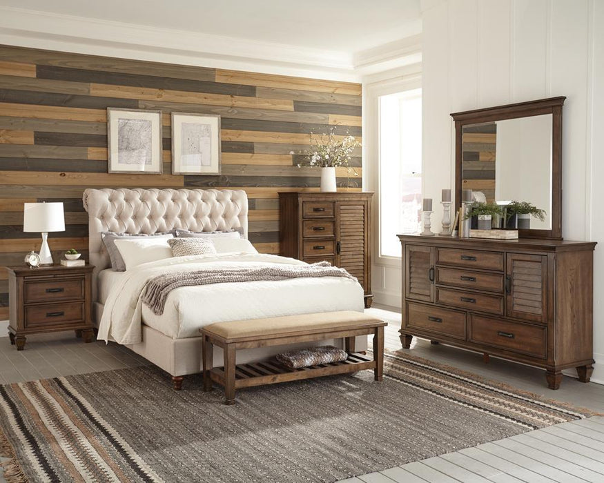 Devon Tufted Upholstered California King, Eastren King, & Queen Bed Beige - National Warehouse Furniture (Buffalo, NY)