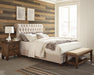 Devon Tufted Upholstered California King, Eastren King, & Queen Bed Beige - National Warehouse Furniture (Buffalo, NY)