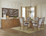 Florence Round Pedestal Dining Table Rustic Smoke - National Warehouse Furniture (Buffalo, NY)
