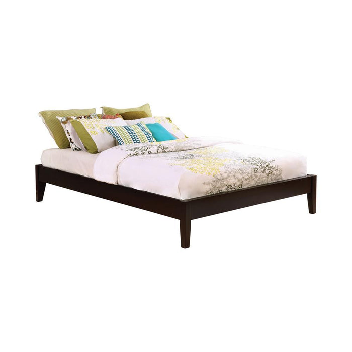 Hounslow California King, E.King, & Queen Universal Platform Bed Cappuccino - National Warehouse Furniture (Buffalo, NY)