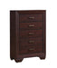Kauffman 5-drawer Chest Dark Cocoa - National Warehouse Furniture (Buffalo, NY)