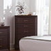 Kauffman 5-drawer Chest Dark Cocoa - National Warehouse Furniture (Buffalo, NY)