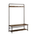 Alise Hall Tree with 5 Coat Hooks Chestnut and Dark Bronze - National Warehouse Furniture (Buffalo, NY)