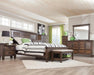 Franco Eastern King & Queen Panel Bed Antique White & Oak - National Warehouse Furniture (Buffalo, NY)