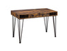 Olvera 1-drawer Writing Desk Antique Nutmeg and Dark Bronze - National Warehouse Furniture (Buffalo, NY)