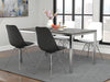 Juniper Armless Dining Chairs White and Chrome (Set of 2) - National Warehouse Furniture (Buffalo, NY)