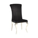 Betty Upholstered Side Chairs Black and Chrome (Set of 4) - National Warehouse Furniture (Buffalo, NY)