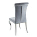 Betty Upholstered Side Chairs Grey and Chrome (Set of 4) - National Warehouse Furniture (Buffalo, NY)