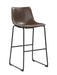 Michelle Armless Bar Stools Two-tone Brown and Black (Set of 2) - National Warehouse Furniture (Buffalo, NY)
