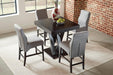Freda Square Counter Height Table Cappuccino - National Warehouse Furniture (Buffalo, NY)