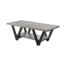 Stevens V-shaped Coffee Table Black and Antique Grey - National Warehouse Furniture (Buffalo, NY)