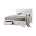 Miranda California King. E.King, & Queen 2-drawer Storage Bed Black & White - National Warehouse Furniture (Buffalo, NY)