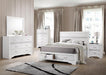 Miranda California King. E.King, & Queen 2-drawer Storage Bed Black & White - National Warehouse Furniture (Buffalo, NY)