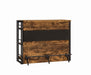 Renaldi Bar Unit with Stemware Rack Antique Nutmeg - National Warehouse Furniture (Buffalo, NY)