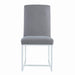 Mackinnon Upholstered Side Chairs Grey and Chrome (Set of 2) - National Warehouse Furniture (Buffalo, NY)