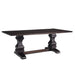 Parkins Double Pedestals Dining Table Rustic Espresso - National Warehouse Furniture (Buffalo, NY)