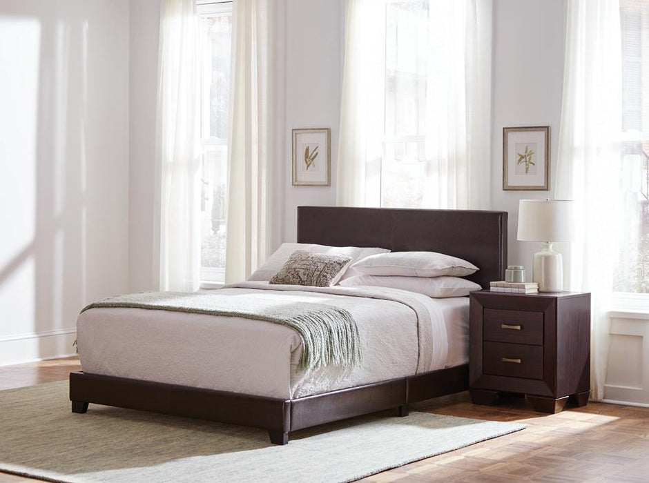 Dorian Upholstered California King, E.King, & Queen Bed Black, Brown, & Grey - National Warehouse Furniture (Buffalo, NY)