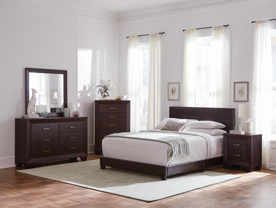 Dorian Upholstered California King, E.King, & Queen Bed Black, Brown, & Grey - National Warehouse Furniture (Buffalo, NY)