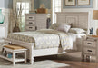 Franco Eastern King & Queen Panel Bed Antique White & Oak - National Warehouse Furniture (Buffalo, NY)